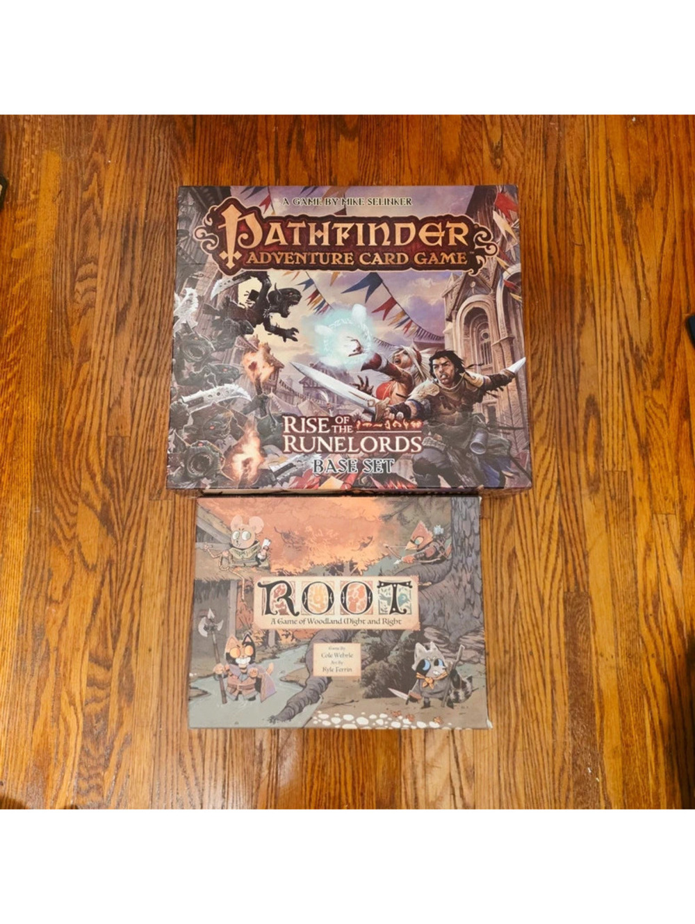 Root board game 1st Edition + Pathfinder ACG Rise of Runelords